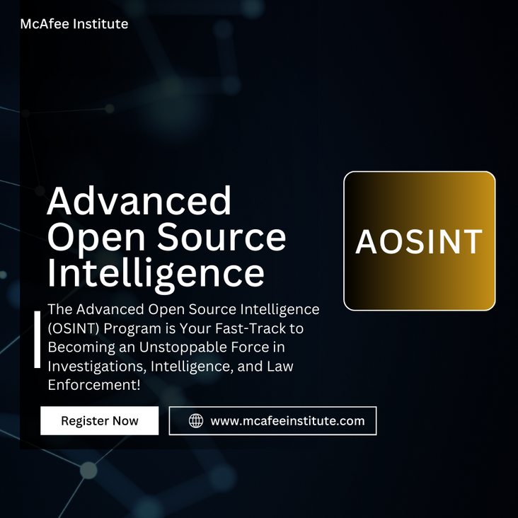 Advanced Open Source Intelligence (AOSINT)