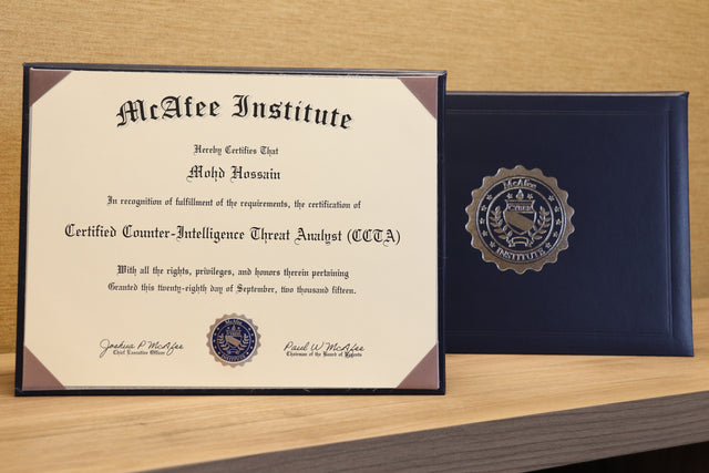 Certified Counterintelligence Threat Analyst (CCTA)