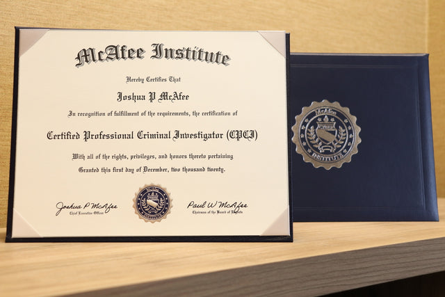 Certified Professional Criminal Investigator (CPCI)
