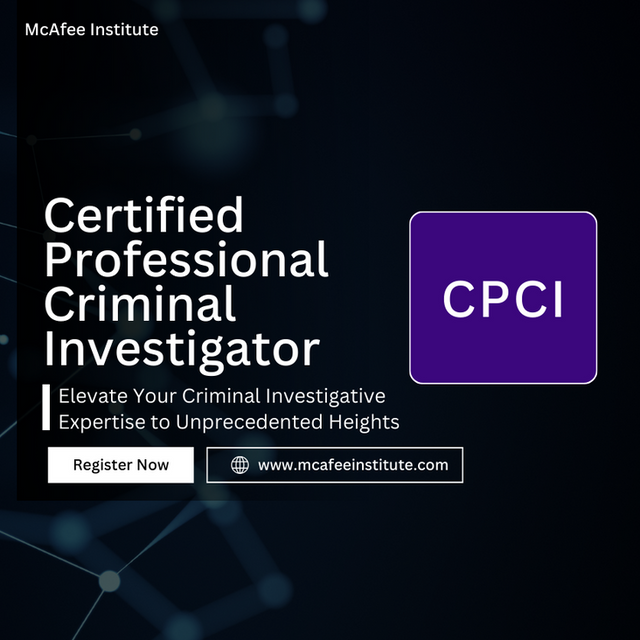 Certified Professional Criminal Investigator (CPCI)