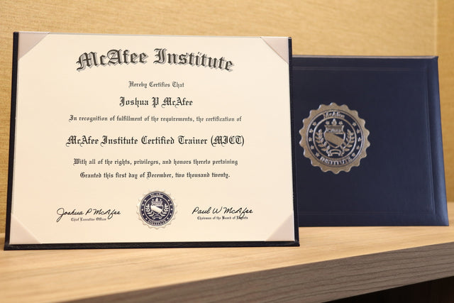 McAfee Institute Certified Trainer (MICT)