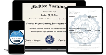 Certified Digital Currency Investigator (CDCI) - McAfee Institute